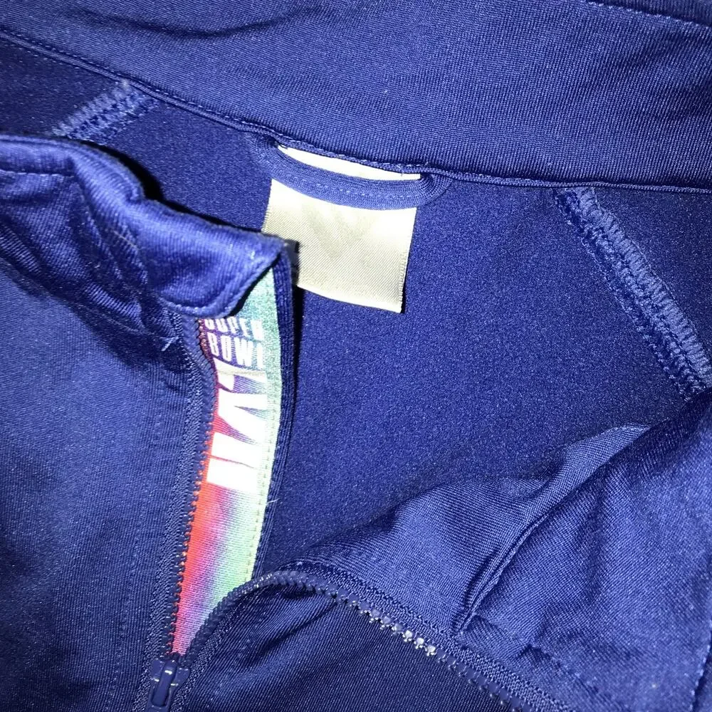 Bud‎ Light Super Bowl LVII QuarterZip LongSleeve Large Blue Sweatshirt